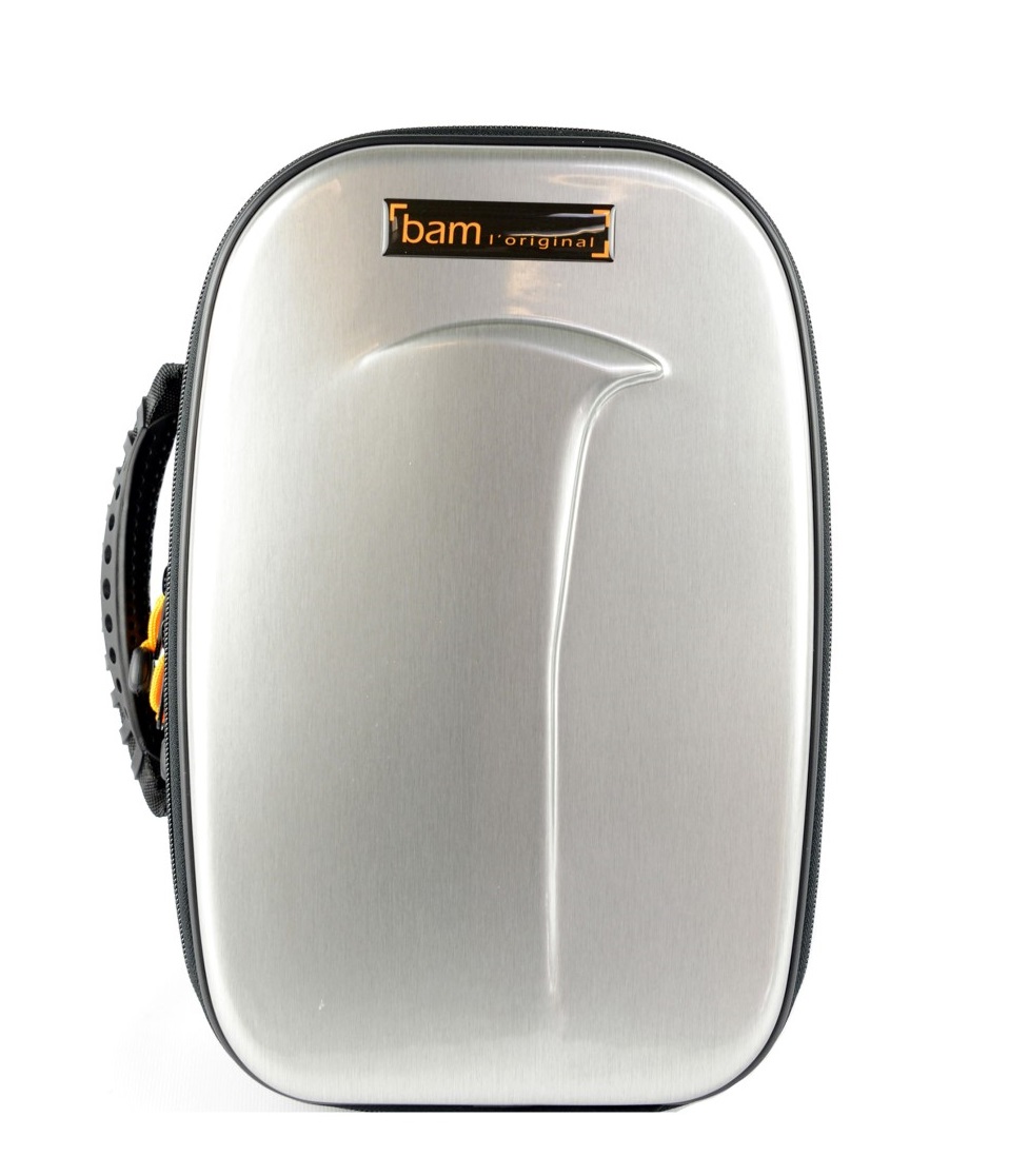 Bb Clarinet case "NEW TREKKING" of brushed aluminium, by BAM
