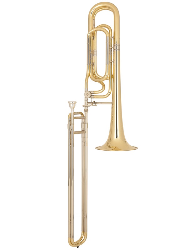 Bb contrabass slide trombone, single rotor, by MIRAPHONE