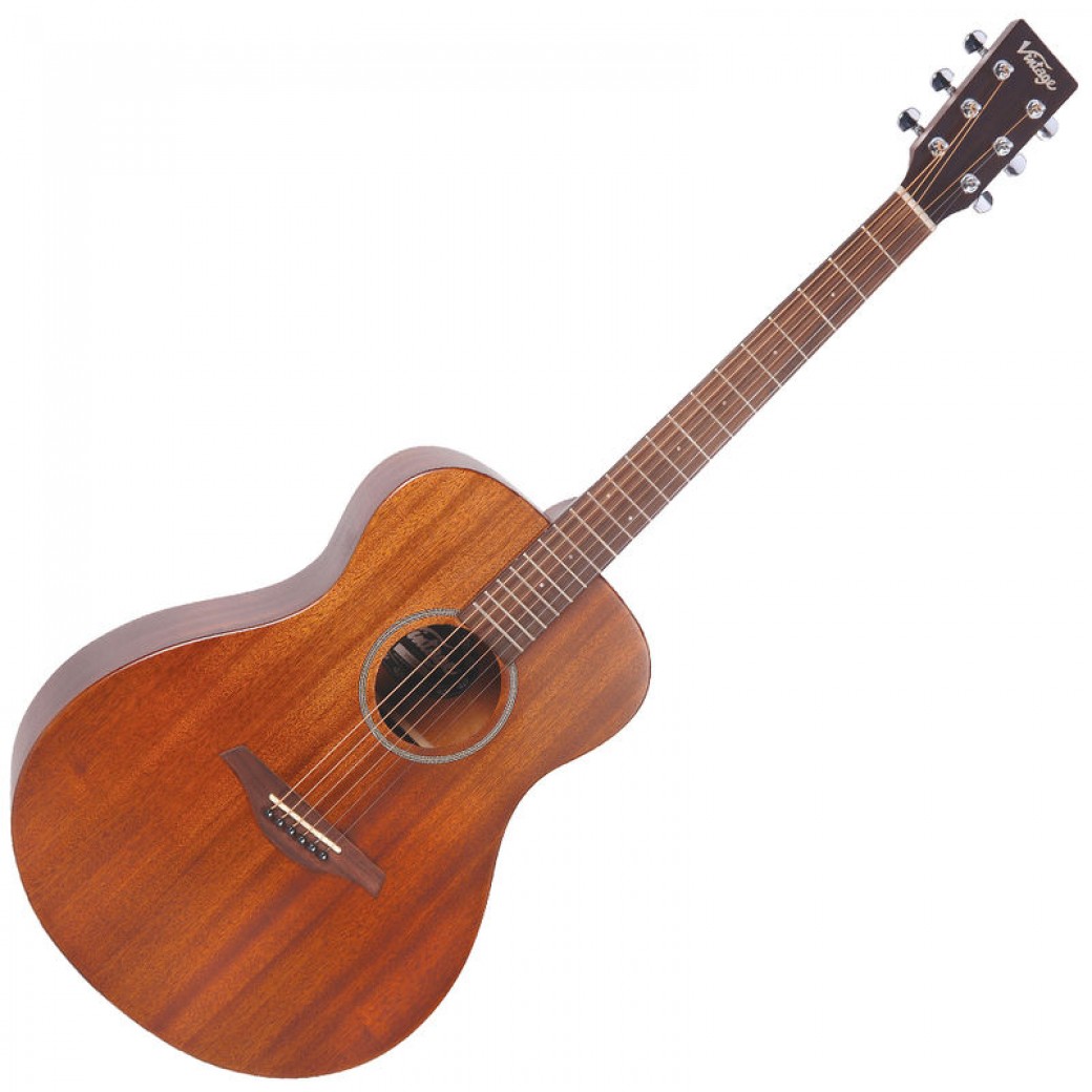 Vintage Acoustic Folk Guitar ~ Mahogany